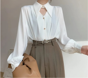 Open image in slideshow, Boss Up Exec Blouse

