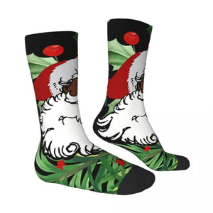 Xmas Black Santa Socks(Sold Out)