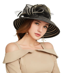 Open image in slideshow, Women’s Elegant Church Hat
