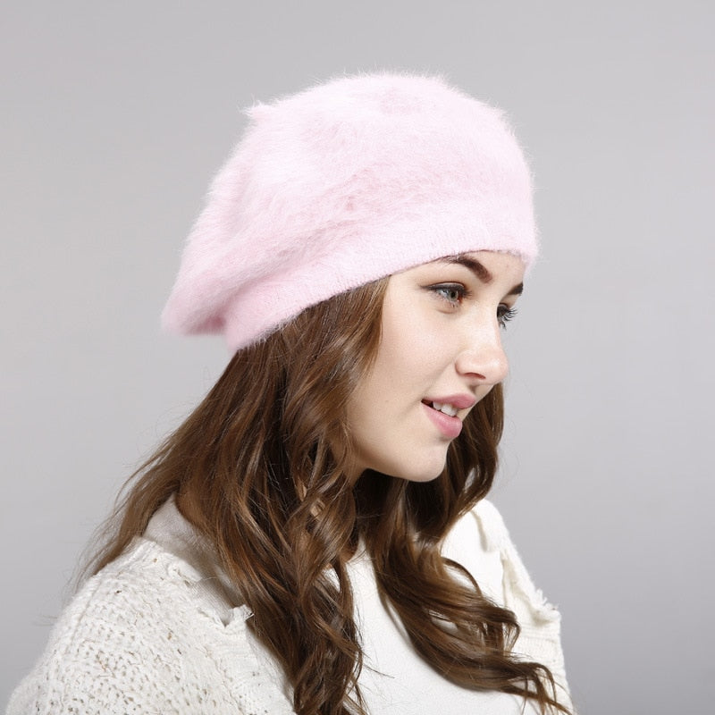 Women’s Fur Beret Hat